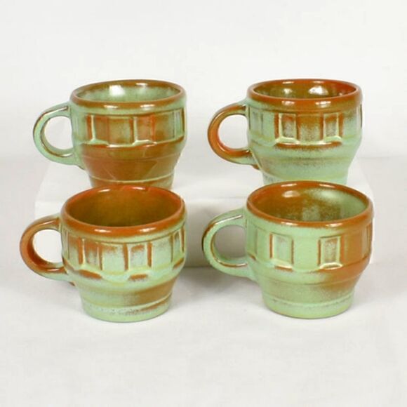 Frankoma Pottery 94M  Wagon Wheel Coffee Mug Prairie Green Vi… - Picture 1 of 9